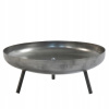 Záhradný krb 58 cm (CAPRI 58 OCEĽOVÁ ZÁHRADNÁ PECE, MISKA, GRIL, OHEŇ, SUROVÁ OCEL)