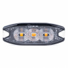 AMiO Výstražné osvetlenie oranžové 3x3W LED R65 R10 12/24V IP67