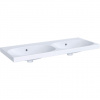 Geberit Acanto - Dvojumývadlo 1200x482 mm, bez otvoru na batériu, s prepadom, biela 500.628.01.2