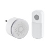 Solight bezdrátový mini zvonek, do zásuvky, 180m, bílý, learning code - 1L77