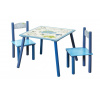 KESPER Detský stôl so stoličkami DINO modrý