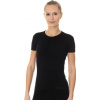 Brubeck SS00970A Dámské tričko s krátkým rukávem COMFORT COTTON černé M