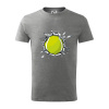 Tenisová loptička v triku - Tričko detské bavlnené - 146 cm/10 rokov ( Tmavosivý melír )
