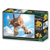 PRIME 3D Kotě v oblacích 3D 48 dielov
