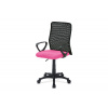 Autronic KA-B047 PINK - Kancelárska stolička, látka MESH ružová / čierna, plyn.píst