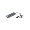 D-Link DUB-2332 dokovacia stanica a replikátor portov Kábel USB Typ-C Šedá (DUB-2332)
