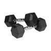 Rebel RBA-2325-04 Pogumované liatinové činky HEX 2 x 4 kg