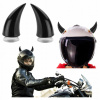 ROHY NA MOTOCYKLOVÚ PRILBU ČIERNE | DEKORÁCIA PRILBY | SADA 2KS