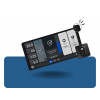 Shelly Wall Display X2-Black+ BLU H&T Black (senzor vlhkosti a teploty)
