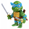 Figúrka zberateľská Turtles Leonardo Jada kovová s pohyblivými ramenami výška 10 cm
