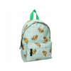 Predškolský ruksak s viacerými priehradkami Leví kráľ Vadobag unisex zelený