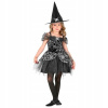 KOSTÝM ŠATY ČARODEJNICA STRIEBORNÁ HALLOWEEN 116
