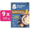 GERBER nemliečna kaša pšenično-ovsená slivka 9× 200 g