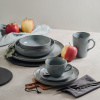 Modrá porcelánová jedálenská súprava Craft pre 6 osôb 42-dielna AMBITION