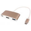 PremiumCord Převodník USB3.1 na HDMI + USB3.0 + PD ( USB Power Delivery )