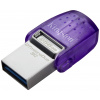 Kingston DataTraveler microDuo 3C USB flash disk Retail 256 GB nerezová ocel, fialová DTDUO3CG3/256GB USB 3.2 (Gen 1x1) , USB-C®