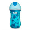 Hrnček Chicco Športový termo so slamkou 266 ml, modrý 14m+