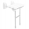 Ridder Sklopné sedadlo HANDICAP pre sprchový kút s oporou, 38 x 36 cm, biele A140101-1