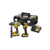 DEWALT Akumulátorový balíček 18 V (DCF850+DCD999 + 1x5,0 Ah +1x1,7 Ah Power Stack batéria+nabíjačka+TSTAK)