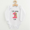 Body s potlačou New Baby Už mám 1 rok ružové - 80 (9-12m)