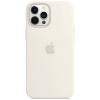 engaroGuard iPhone 12 Pro Max Silicone Case s MagSafe - White design (biely)