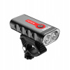LAMPA NA BICYKEL PREDNÁ ZADNÁ SÚPRAVA NA BICYKEL LED USB 2600 LUMENÓW 8000 mAh