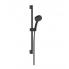 Hansgrohe Activera S - Set sprchovej hlavice, tyče a hadice, EcoSmart, matná čierna 28041670