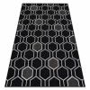 Dywany Łuszczów Koberec SPRING 20404993 Hexagon Sisalový, slučkový - čierna 80x150 cm
