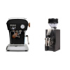Ascaso Dream PID, Dark Black + Eureka Mignon Zero, CR black