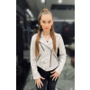 Max Original Leather Dámska kožená bunda VALENTINA white-blk. (L 46-48) - White/black - L