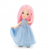 Panenka Billie v modrých saténových šatech od firmy ORANGE TOYS (Tina in a Blue Satin Dress - 32 cm)