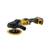 DEWALT Akumulátorová leštička 18 V (2 x 5,0 Ah batérie + nabíjačka) DCM849P2