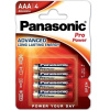 Panasonic - pro power alkaline aaa battery lr03 blister*4