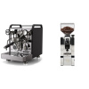 Rocket Espresso Mozzafiato FAST V, black + Eureka Mignon XL, CR chrome