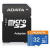 ADATA Premier microSDHC 32GB UHS-I + adaptér (AUSDH32GUICL10A1-RA1)