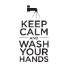 Keep Calm and Wash Your Hands - dočasné tetovanie