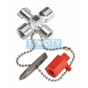 KNIPEX 00 11 02 Kľúč na rozvodné skrine pre bežné skrine a systémy zatvárania 44 mm