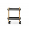 Normann Copenhagen Príručný stolík Block Table – tmavosivý/jaseň