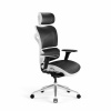 Kancelárska ergonomická stolička Diablo V-Commander: Bielo-Čierna