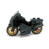 LH2388 LEGO HRANÁ MOTORKA ČERNÁ ZLATÁ KOLA