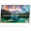 NOTIQUE Stolový kalendár Voda CZ/SK 2026, 23,1 x 14,5 cm
