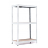 Policový regál Trestles RH 1200x1000x400, nosnosť 1050 kg, 3 police Farba: biela, Typ police: drevená DTD 8 mm