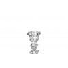 Krištáľová váza Cas medium vase 22 cm