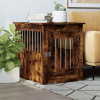 vidaXL Nábytková prepravka pre psa dymový dub 55x75x65 cm kompoz.drevo 838320