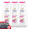 Dove Advanced Care Replenishing Cream Bath 3x400ml + darčeková športová taška Dove Dove