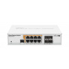 MikroTik Cloud Router Switch CRS112-8P-4S-IN, 400MHz CPU, 128MB RAM, 8xLAN, PoE max. 67W, 4xSFP slot, vrátane. Licencia CRS112-8P-4S-IN