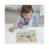 Tooky Toy Montessori drevené puzzle Dopravné prostriedky so zvukmi