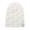 LODGER Čiapočka Beanie Print Rib - Cloud Dancer 1 - 2 roky