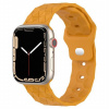 AppleKing silikónový remienok s geometrickým vzorom na Apple Watch Ultra 49 mm / 45 mm / 44 mm / 42 mm - horčicový - možnosť vrátiť tovar ZADARMO do 30tich dní