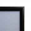 Jansen Display Klaprám A0, ostrý roh, profil 25 mm, čierna